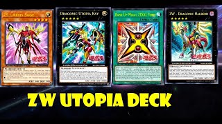 (YGOPRO)Utopia ZW Deck,Zexal Weapon,Lightning Overdrive,Dragonic Utopia Ray