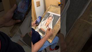 Pencil colored portrait #art #trending #painting #drawing #viral #thehurfun