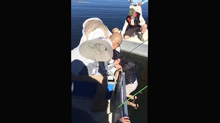 Strube goes for a swim in Crowley Lake