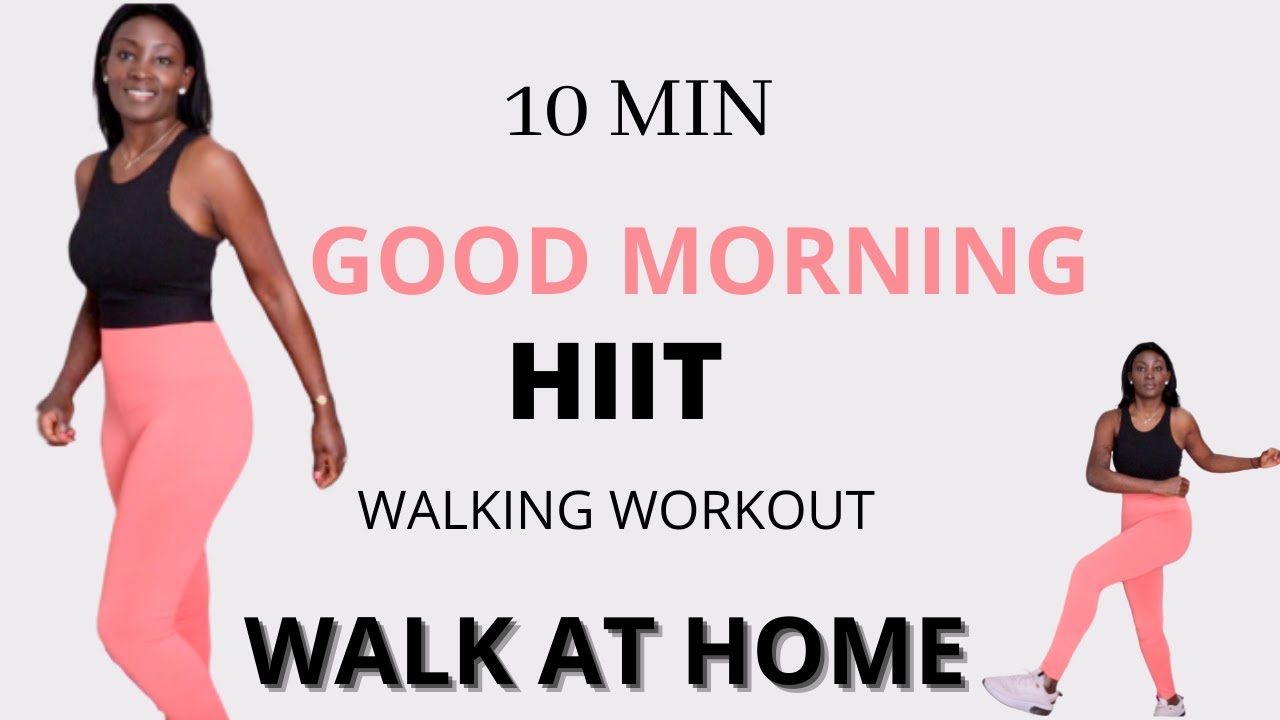 10 Minute Low Impact HIIT Walking workout No Jumping Cardio Walking