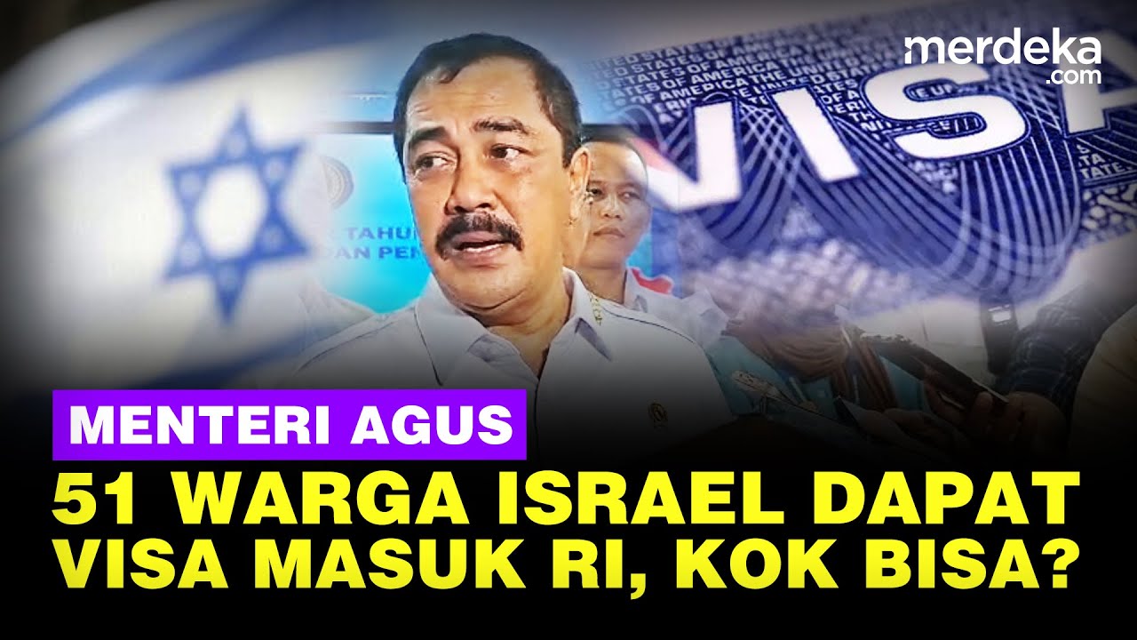 Blak-blakan Menteri Agus Soal Terbitkan Visa 51 WN Israel Masuk ke Indonesia, Kok Bisa?