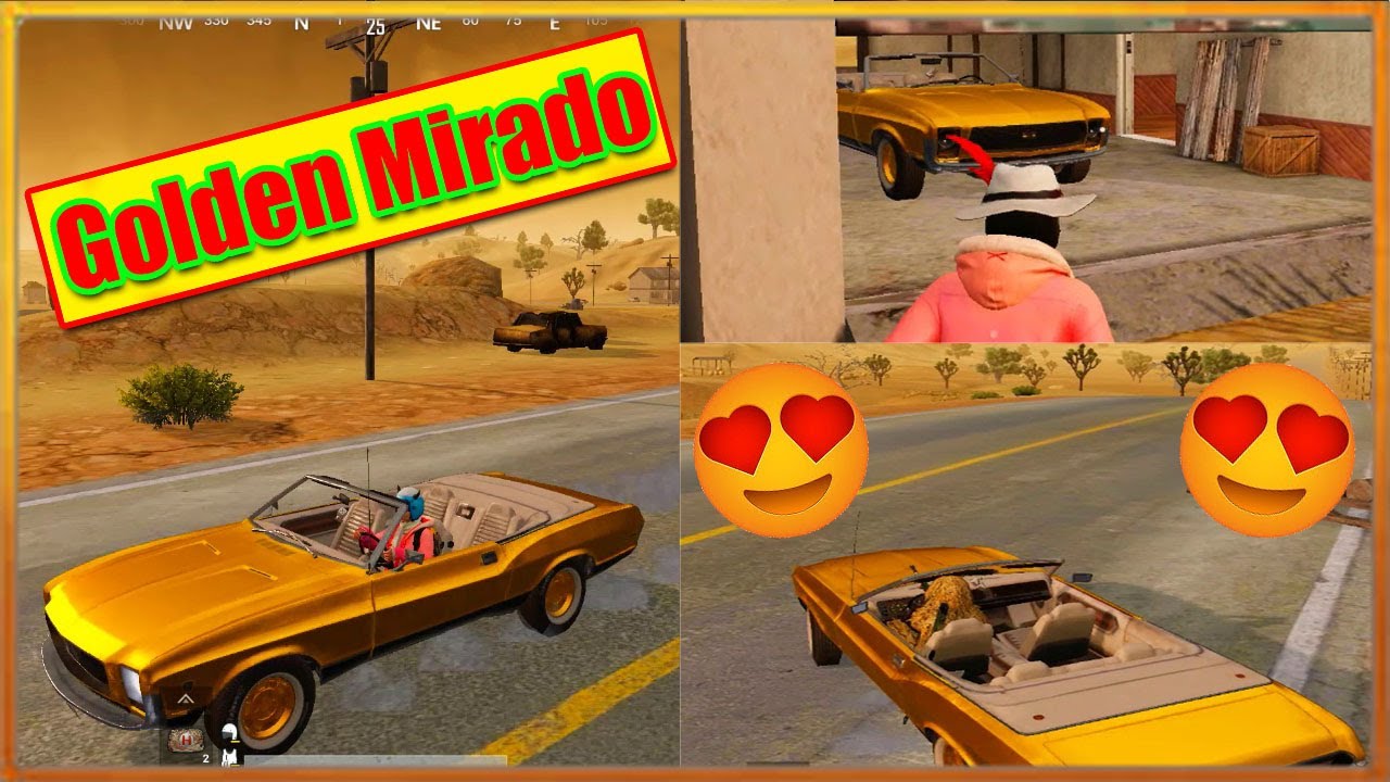 Golden Mirado in miramar PUBG Mobile New car New update.
