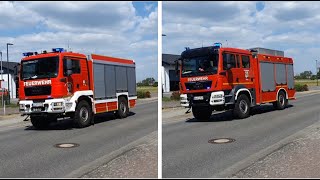 Flächenbrand, Tankeralarm Einsatzfahrten Feuerwehr Mieste