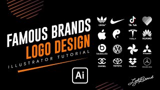 Famous Brands Logo Design | Adobe Illustrator - YouTube