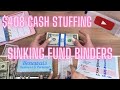 $408 CASH STUFFING SINKING FUNDS FEB #1 | EMERGENCY VET &amp; DR VISITS $$$$ | WE REACHED 100+ SUBS!!!