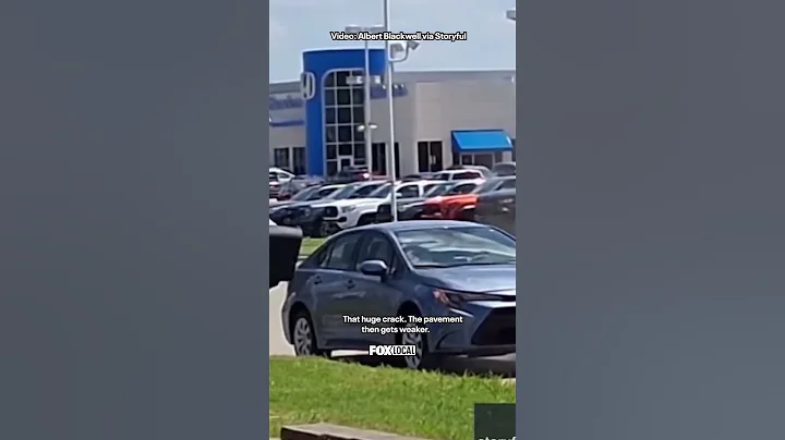 Watch: Road buckles amid heatwave, sending car airborne