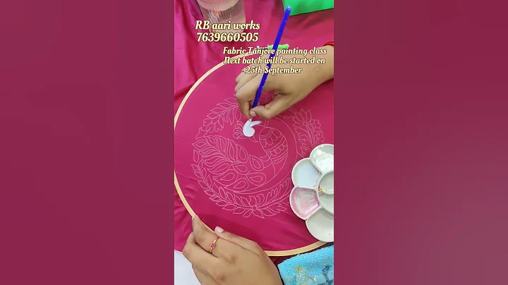 fabric Tanjore painting class/ online/Offline