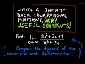 Limits at Infinity - Basic Idea and Shortcuts!