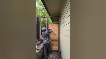 Custom Metal Frame Gate #fence #construction #welding #painting #bluecollar #jelly