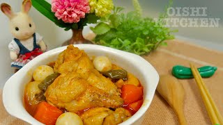 BRAISED CHICKEN IN TOMATO SAUCE I トマトソースの鶏肉の煮込み