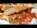 Spicy &amp; Delicious BIG Barbecue Shrimp PoBoy... on the GRILL!