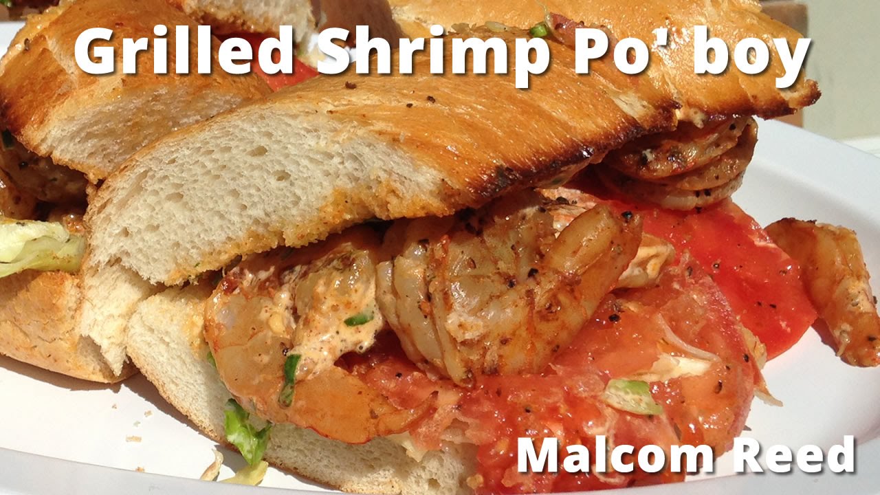 Spicy & Delicious BIG Barbecue Shrimp PoBoy... on the GRILL! YouTube