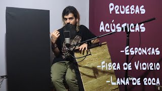 Pruebas Acústicas - Esponjas vs Lana de Roca