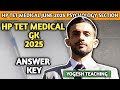 HP TET MEDICAL JUNE 2025 PSYCHOLOGY SECTION ANSWER KEY