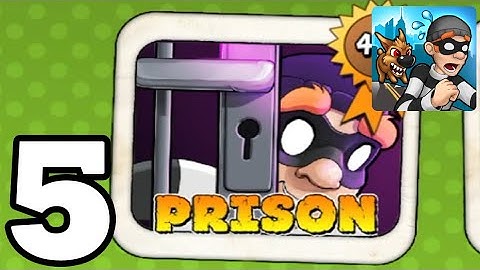 Robbery Bob - Gameplay Walkthrough Part 5 -  Prison Chapter - Levels 1-15 (Android, iOS)