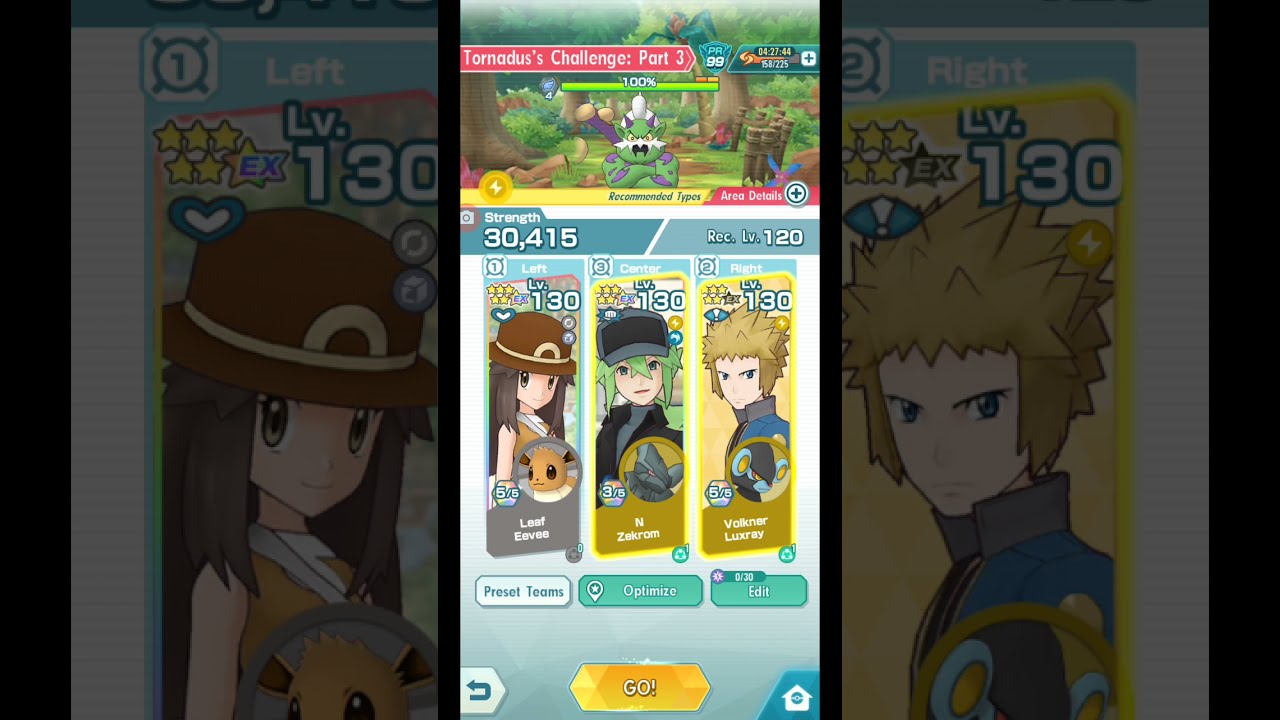 Pokemon Masters EX Legendary Arena Tornadus Featuring N Deathless