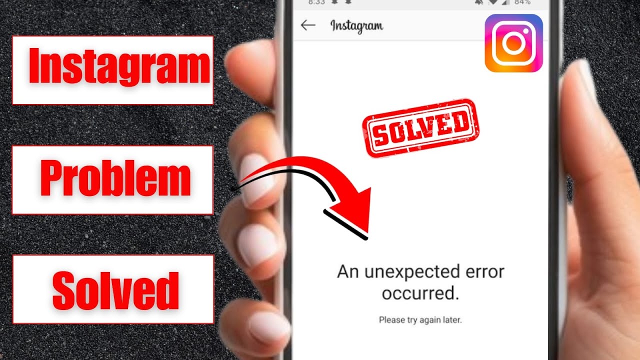 Instagram An Unexpected Error Occurred Please Try Again Later / iPhone ...