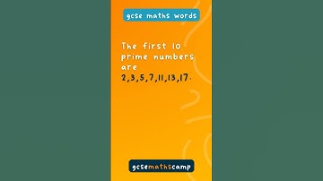 GCSE Maths Words_What are PRIME NUMBERS?