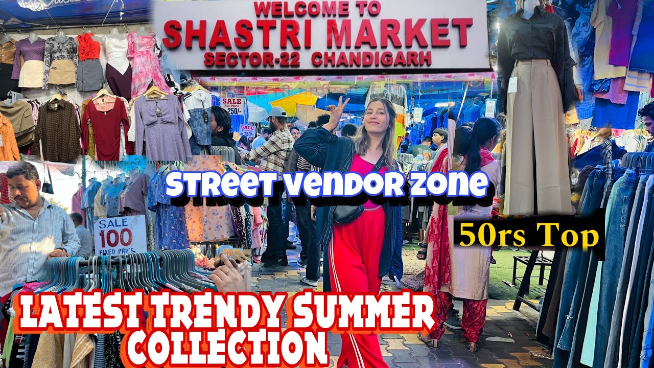 Shastri market sector 22 Chandigarh || street vendor zone sale start from 50 rs || cheapest market