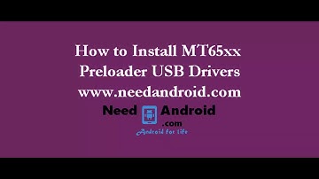 How To Install MT65xx Preloader USB Drivers