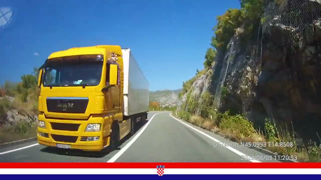 from SENJ (Segna) to the Island and city KRK (Veglia) visiting beach PUNAT and back (Croatia)