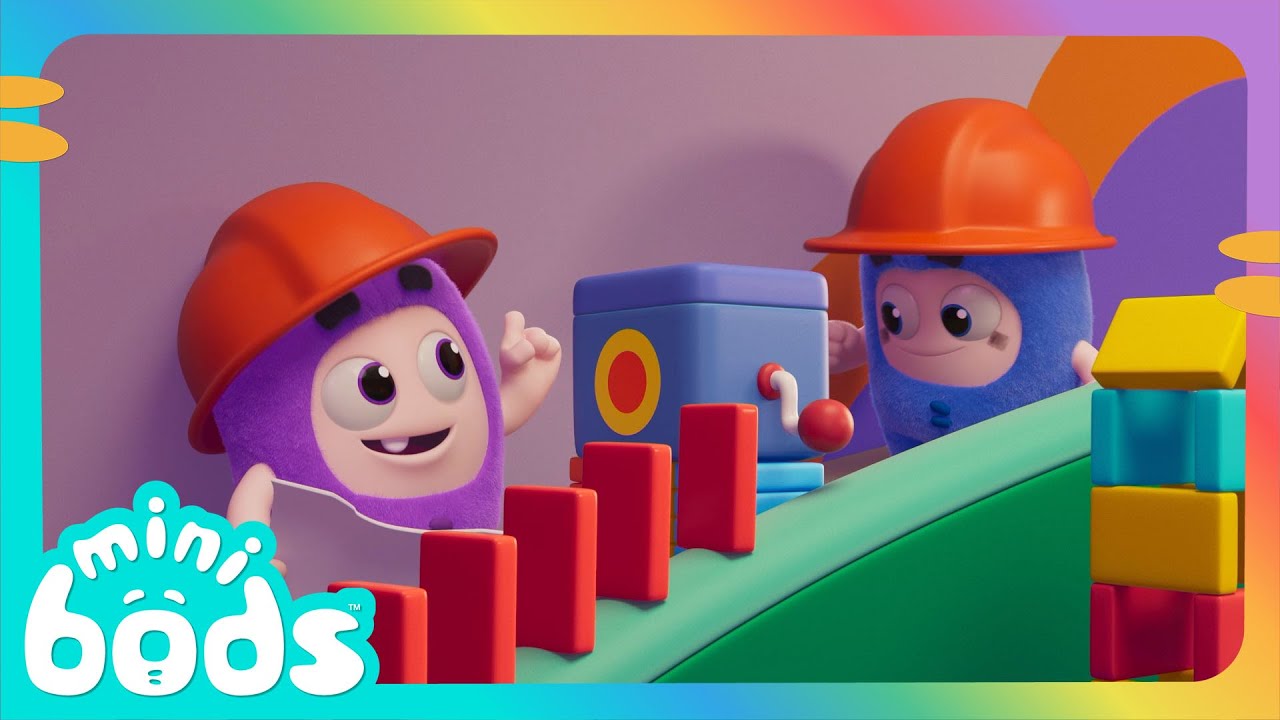 Building The Blocks + More | Minibods | Moonbug Kids - Trick or Treat Halloween Cartoons