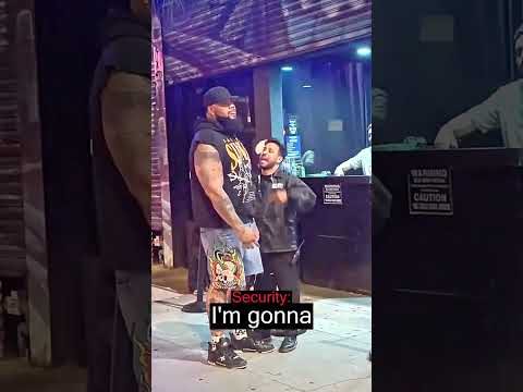 Security Guard Gets Folded By Giant Man