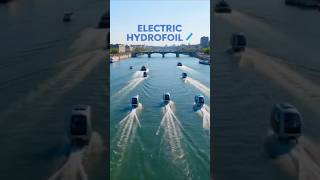 FLYING Water Taxi Operates in Paris Right Now 🚕 #ElectricBoat #Hydrofoil
