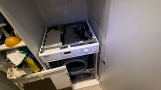 Стирально-сушильная машина Miele wt2780 не сушит(не греет). Посуда Siemens падает дверца.