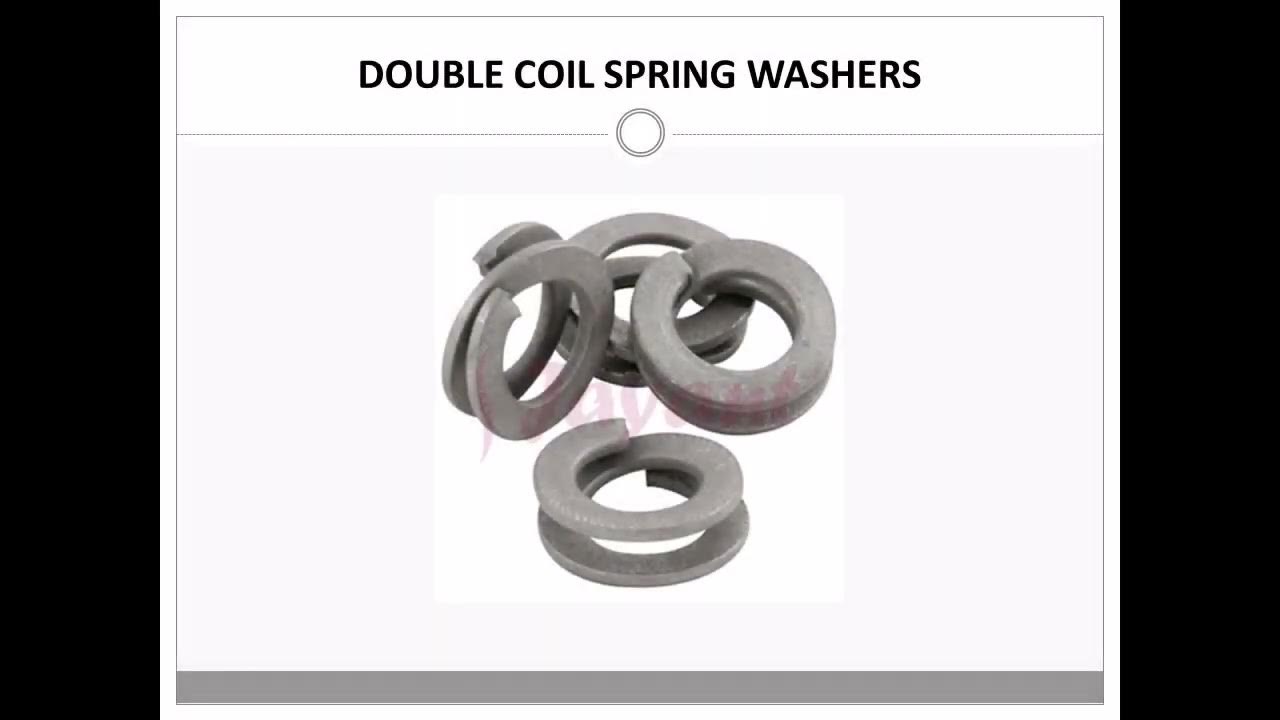 DOUBLE COIL SPRING WASHERS Jayant Impex Pvt Ltd YouTube