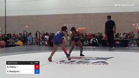 90 Kg Semifinal - KiMorah Cathey, OK Vs Alivia Run...
