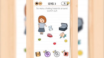 Brain Test 2 | The McBrain Family | Level 3 - So many choking hazards around. Watch out!