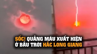 Điềm báo, Dị tượng liên tục ở TQ Mặt trời đỏ , thiên thạch rơi vào những ngày giữa tháng 4 TQ