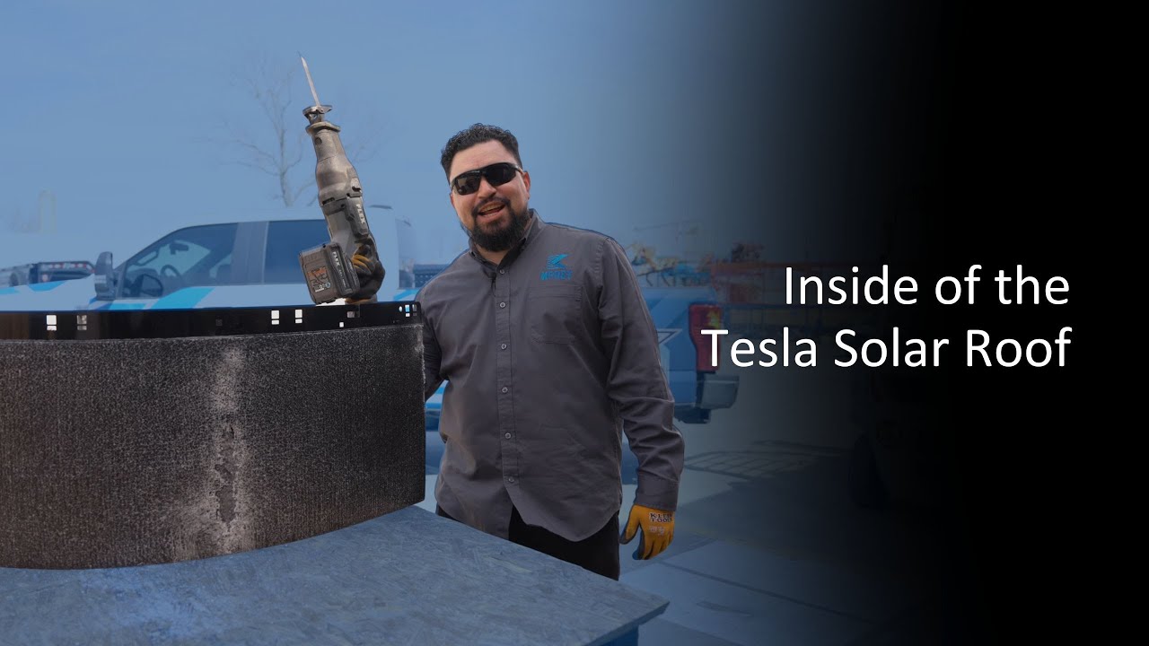 Tesla Solar Roof Durability Test | What's Inside a TSR?