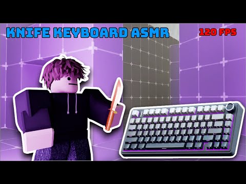 BUTTERFLY KNIFE ASMR / RIVALS (Aula F75 Pro)