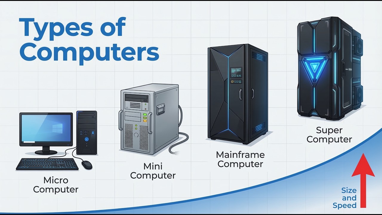 4 Types of Computers You Must Know 🤯 | Supercomputer vs Mainframe vs ...