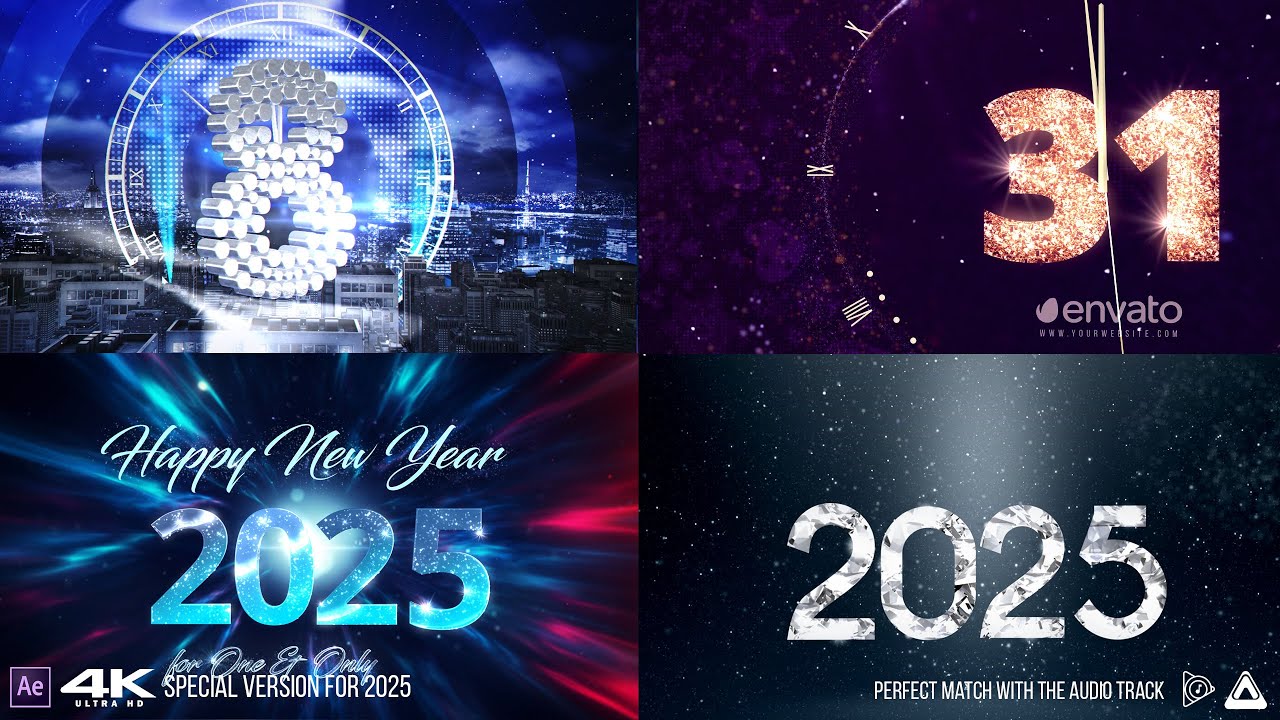 TOP NEW YEAR COUNTDOWN FOOTAGE FOR EVE 2025 - YouTube