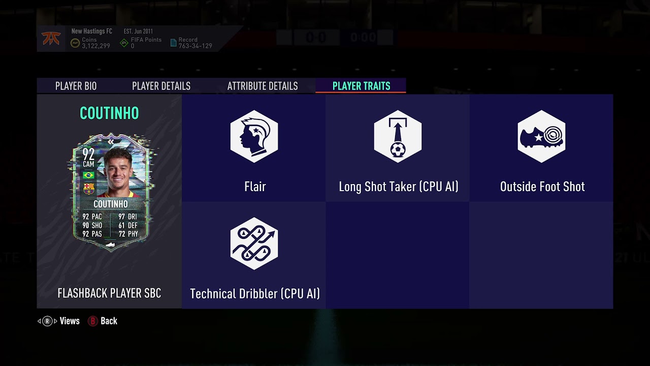 92 Coutinho Flashback SBC FIFA 21