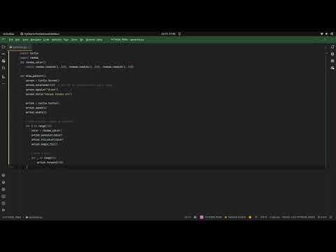 How to draw intricate #art using python turtle? how to create stunning unique python #art with