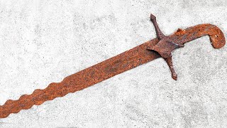 Restoration Rusty SHAMSHIR  FIERY Blade