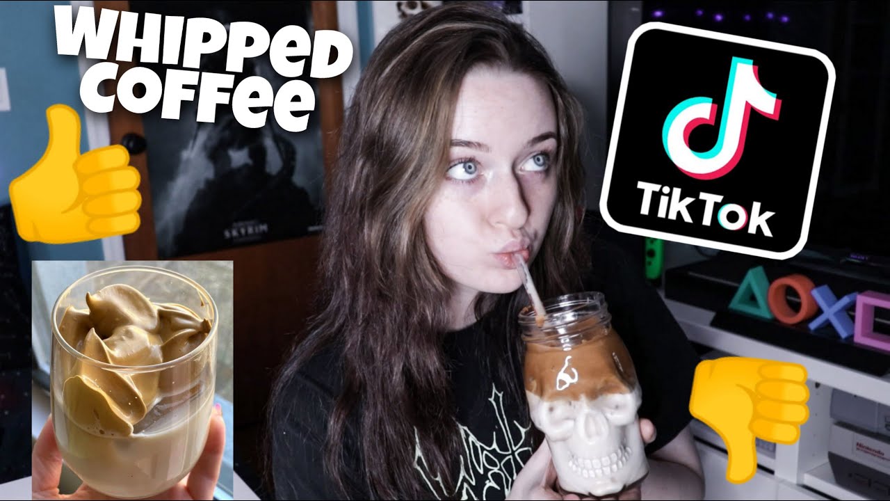 I Made The Viral TikTok Whipped Coffee + Review YouTube