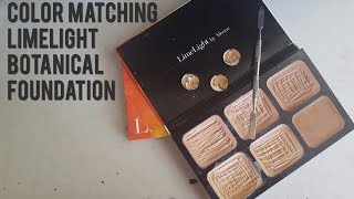Color Matching LimeLight Botanical Foundations