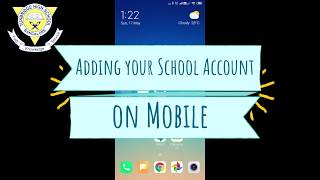 How to setup your School Email Account on a mobile device