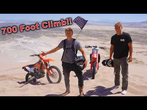 Taking Our Dirt Bikes Up the Largest Sand Mountain in America!!