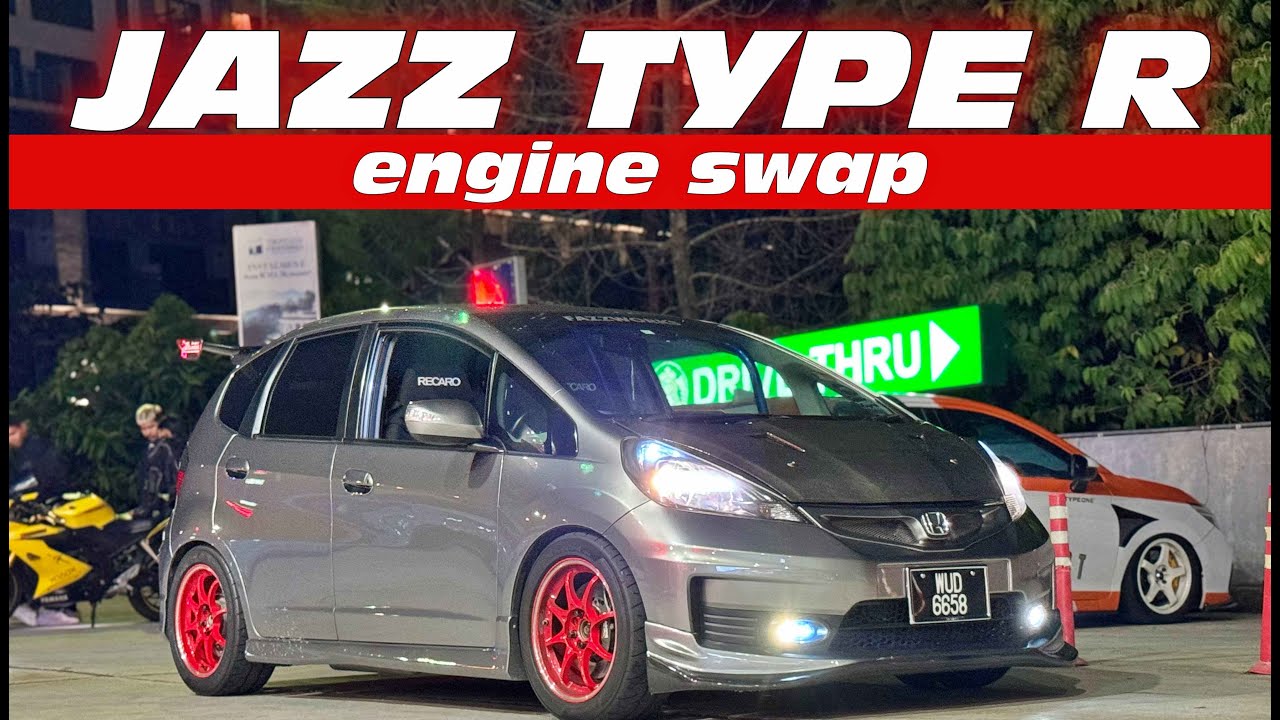 Honda Jazz GE K20A Engine Swap - YouTube