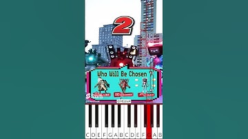 Who Will Be The Chosen One ? (@Mtime4) Skibidi Toilet Animation - Octave Piano Tutorial