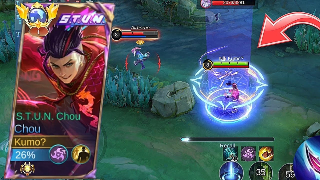 EXP CHOU VS CHOU GAMEPLAY MASSIVE DAMAGE BOTH 💀💀