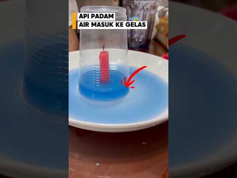 Eksperimen : Api Padam, Air Tersedot ke Dalam Gelas