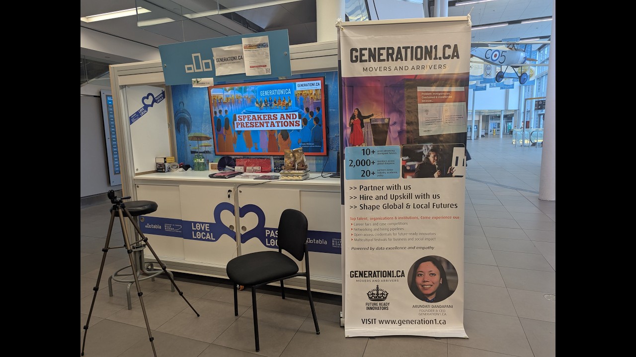 Generation1.ca Exhibition at Billy Bishop Airport