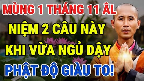 Ngày Mùng 1 Tháng 11 Âm Lịch: Niệm Ngay 2 Câu Này Khi Vừa Ngủ Dậy, Phật Độ Giàu Có 3 Đời